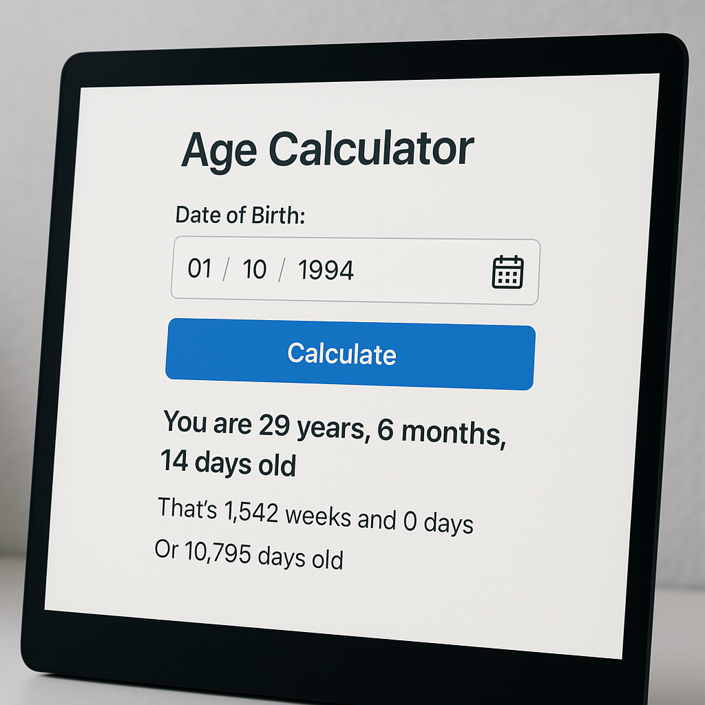 👍BEST TOP .Age Calculator. NO.1