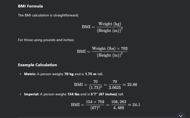 BMI calculator